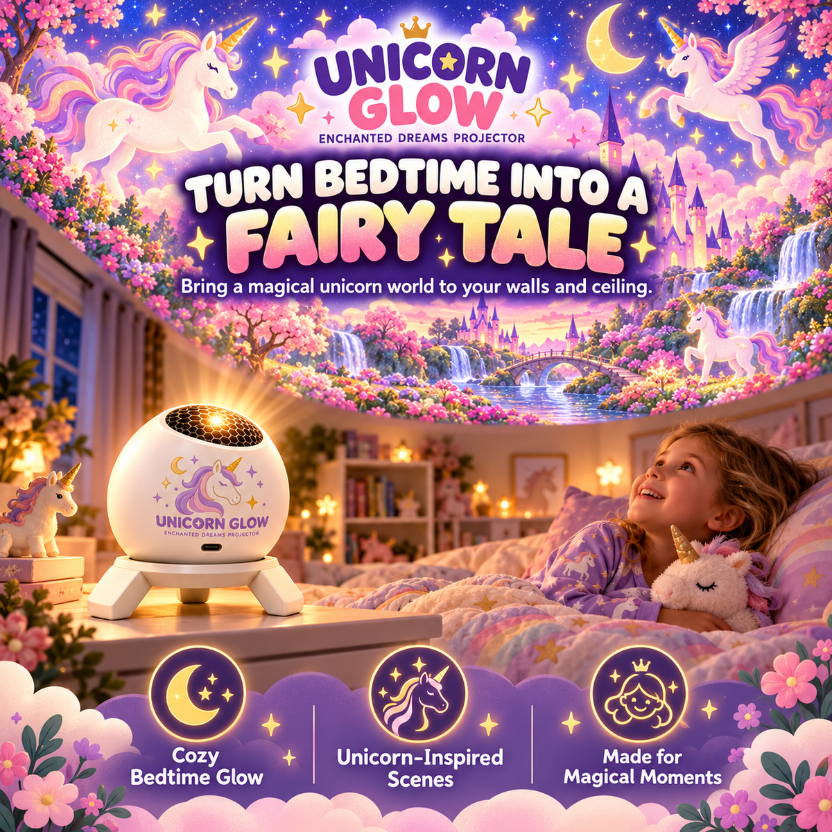 Unicorn Glow™ Enchanted Dreams Light Projector