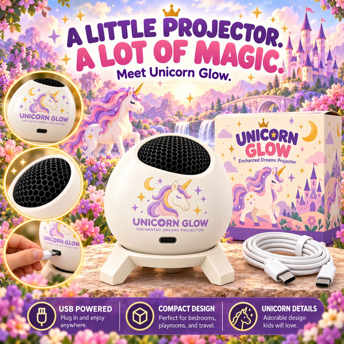 Unicorn Glow™ Enchanted Dreams Light Projector